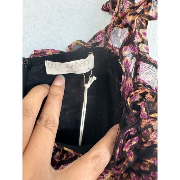 ulla johnson silk rosaria dress pomegranate US8 - Picture 9 of 10